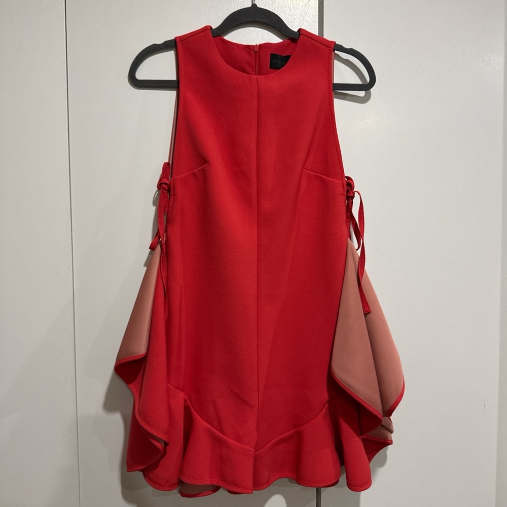 Elegant Red Sleeveless Dress